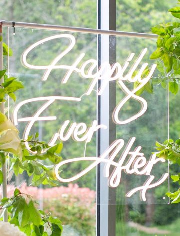 Hire: Happily Ever After LED Neon Light – Warm White