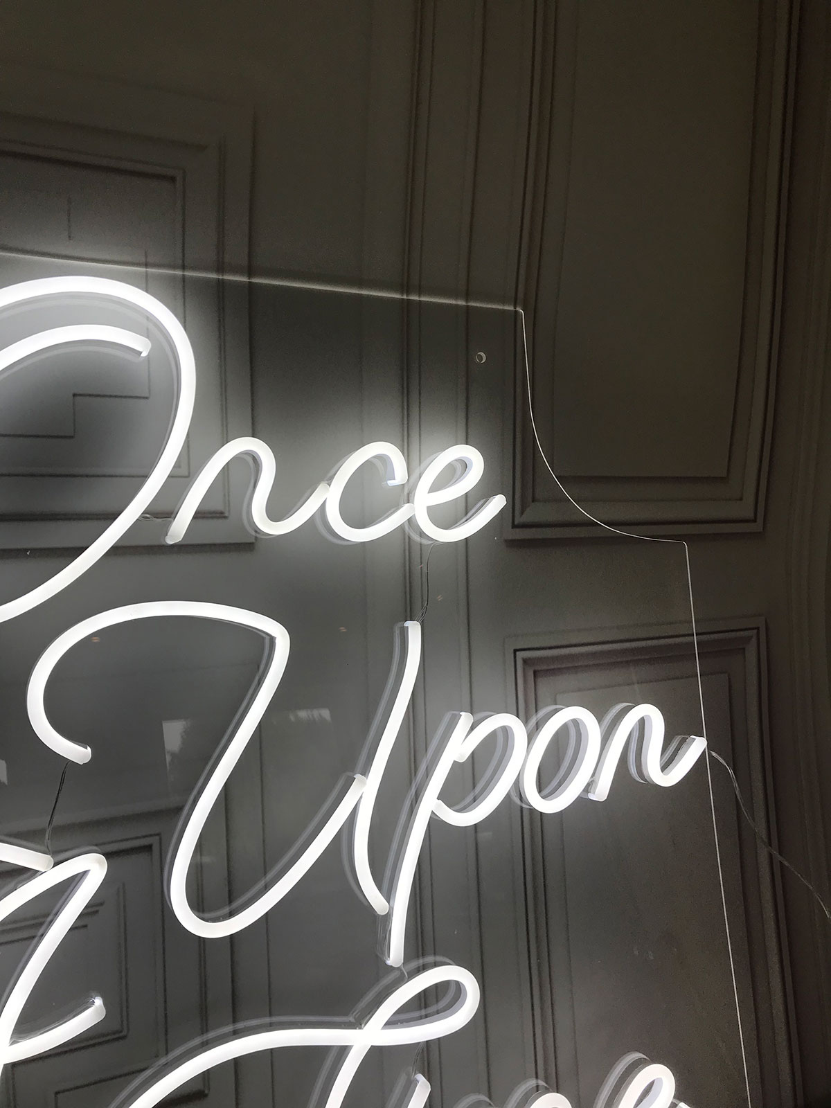 Once Upon a Time, Wedding Neon Sign Scalloped Edges