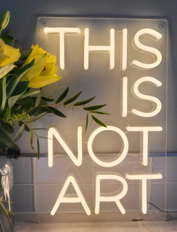 This is not Art LED Neon Sign (50cm x 32cm)