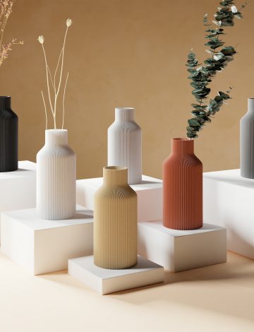 BOTTLE Minimalist Vase – 3D printed