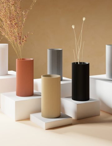 STRAIGHT Minimalist Vase – 3D printed