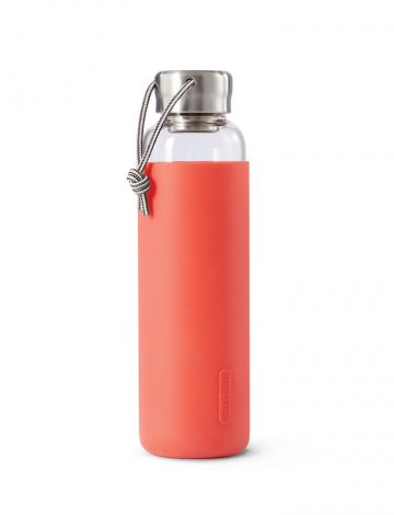 ** LOW STOCK ** Glass Water Bottle – Coral